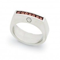 Ladies' Shell Silver Fashion Ring